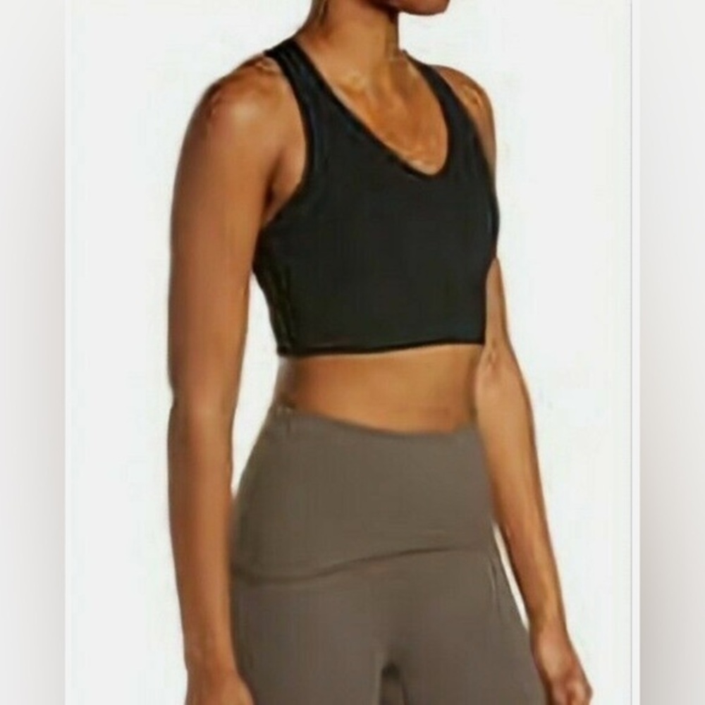 New Spanx Black Longline Medium Impact Sports Bra size XS